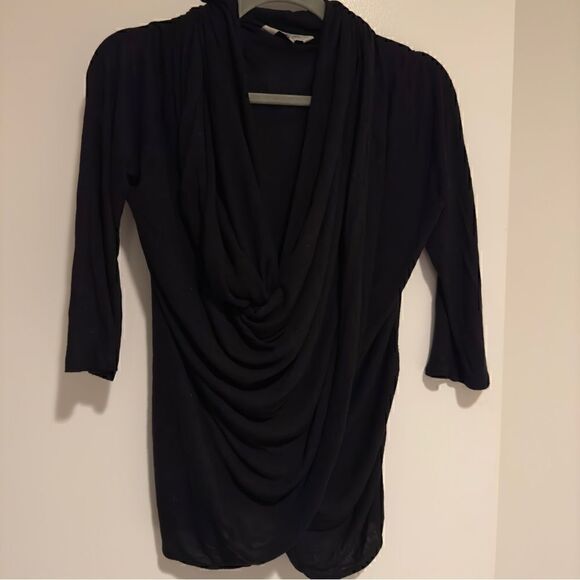 Great Planes London Black Snap Sweater Size Small - Picture 1 of 8